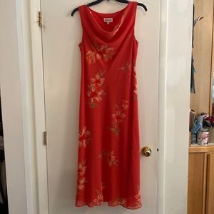Studio One orange floral dress. 16